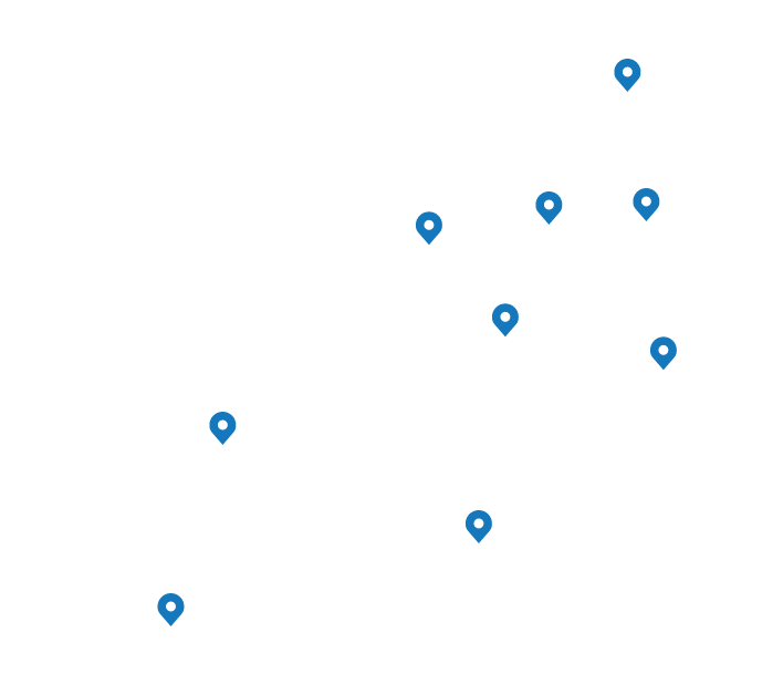 Sundowner Skylights Distributors Map